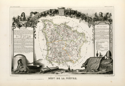 Levasseur, Victor. Département de la Nièvre. 1854 / Ville de Toulouse, Bibliothèque d'Étude et du Patrimoine-Rosalis, Mf. 5