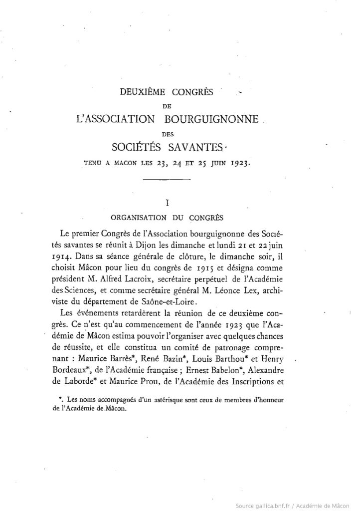 Compte rendu du 2e congrès de l'ABSS