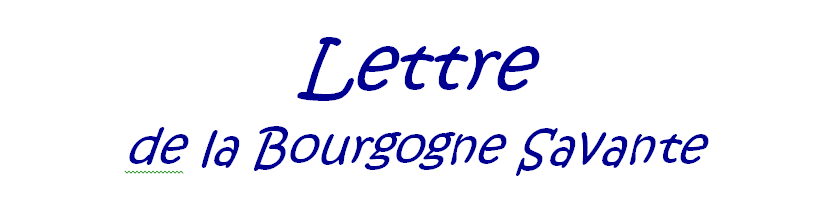 Lettre de la Bourgogne savante