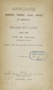 Annuaire administratif, commercial et historique du département de Saône-et-Loire