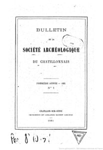Bulletin de la Société archéologique et historique du Châtillonnais