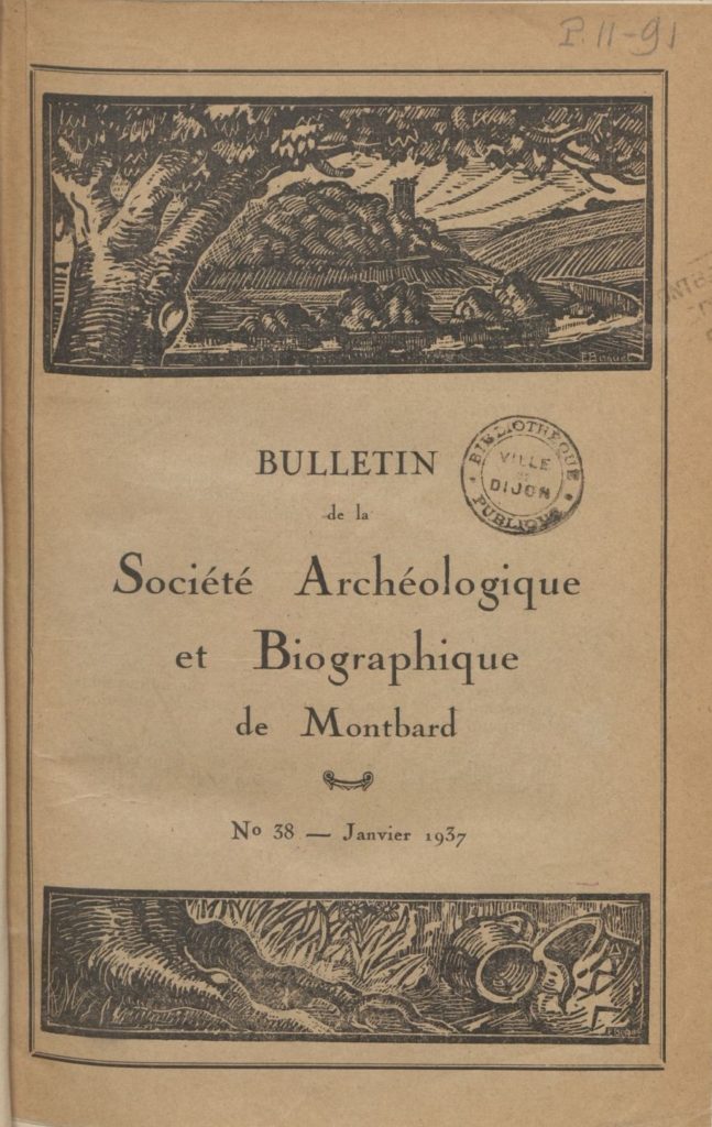 Bulletin de la Société archéologique et biographique de Montbard