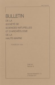 Bulletin de la Société de sciences naturelles et d’archéologie de la Haute-Marne