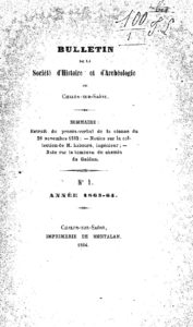 Bulletin de la Société d’histoire et d’archéologie de Chalon-sur-Saône
