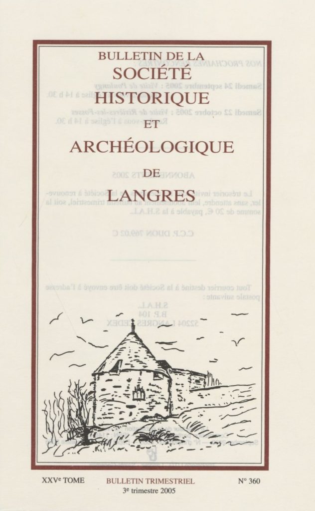 Bulletin de la Société historique et archéologique de Langres