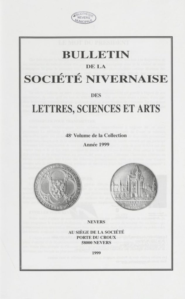 Bulletin de la Societé nivernaise des lettres, sciences et arts
