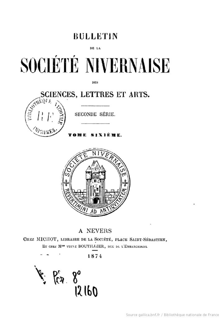 Bulletin de la Société nivernaise des sciences, lettres et arts