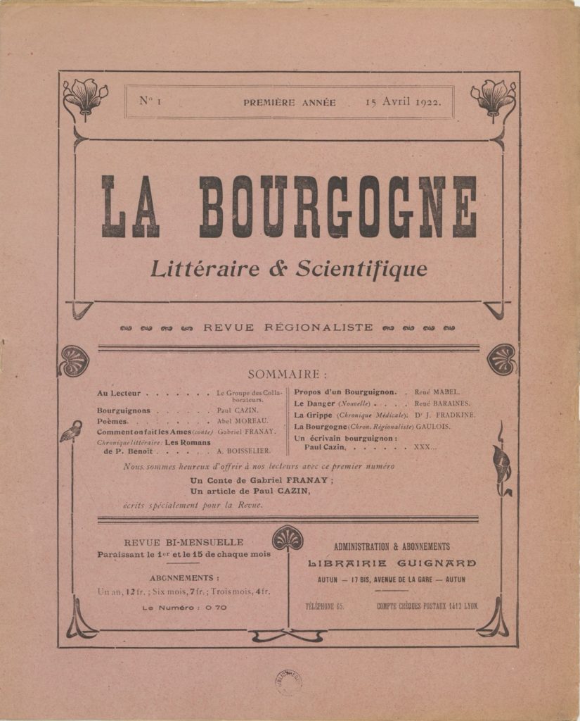 La Bourgogne littéraire & scientifique