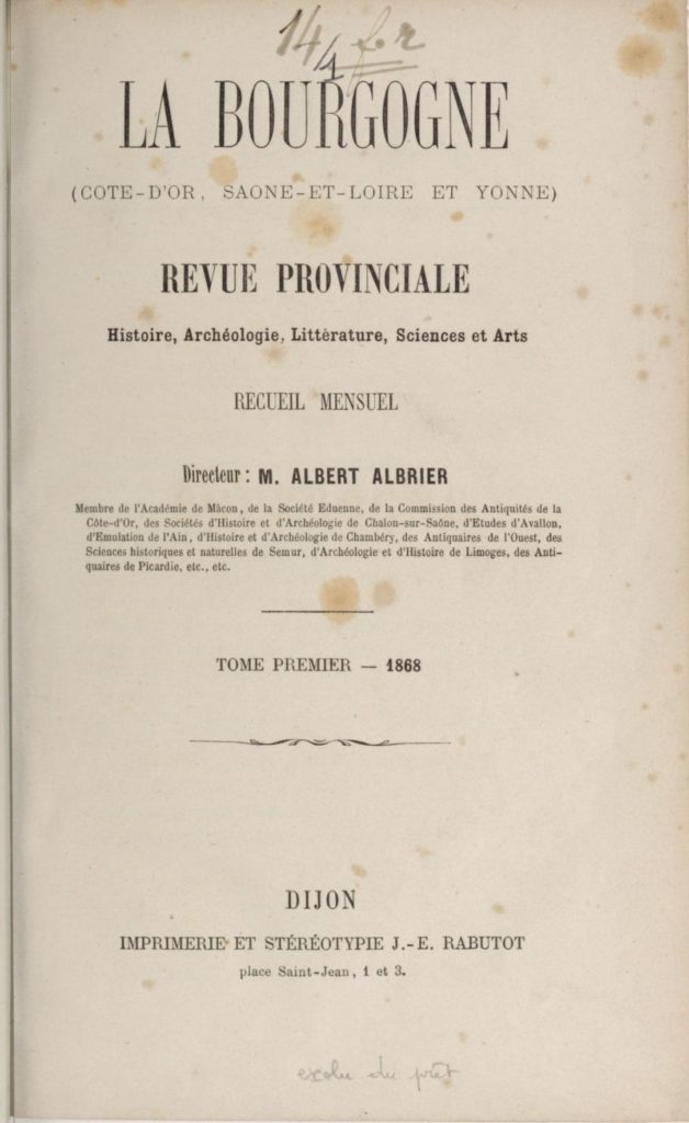 La Bourgogne (Dijon. 1868)