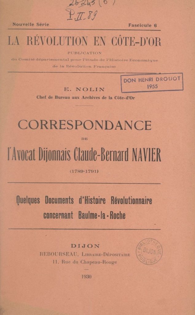 La Révolution en Côte-d’Or