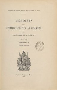 Mémoires de la Commission des antiquités du département de la Côte-d’Or