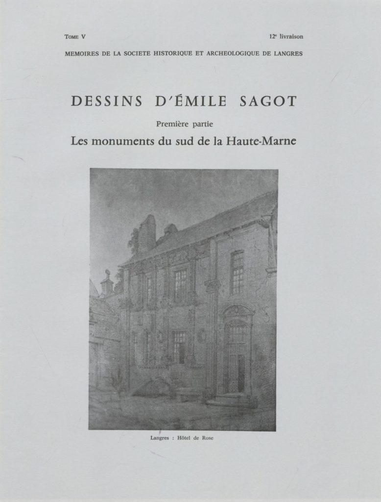 Mémoires de la Société historique et archéologique de Langres