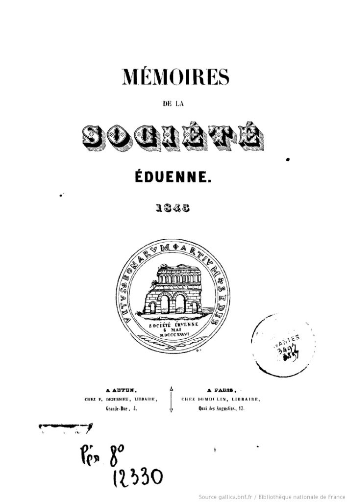 Mémoires de la Société éduenne (1844)