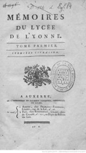 Mémoires du Lycée de l’Yonne