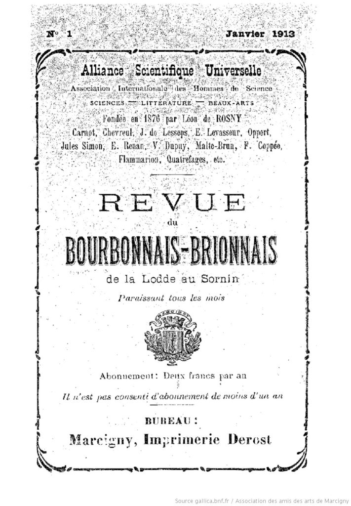 Revue du Bourbonnais-Brionnais, de la Lodde au Sornin