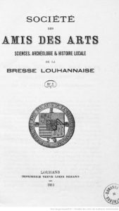 Société des amis des arts, sciences, archéologie et histoire locale de la Bresse louhannaise