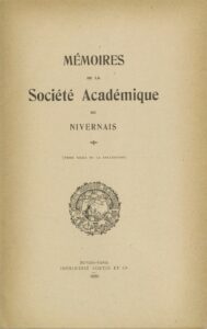 Mémoires de la Société académique du Nivernais